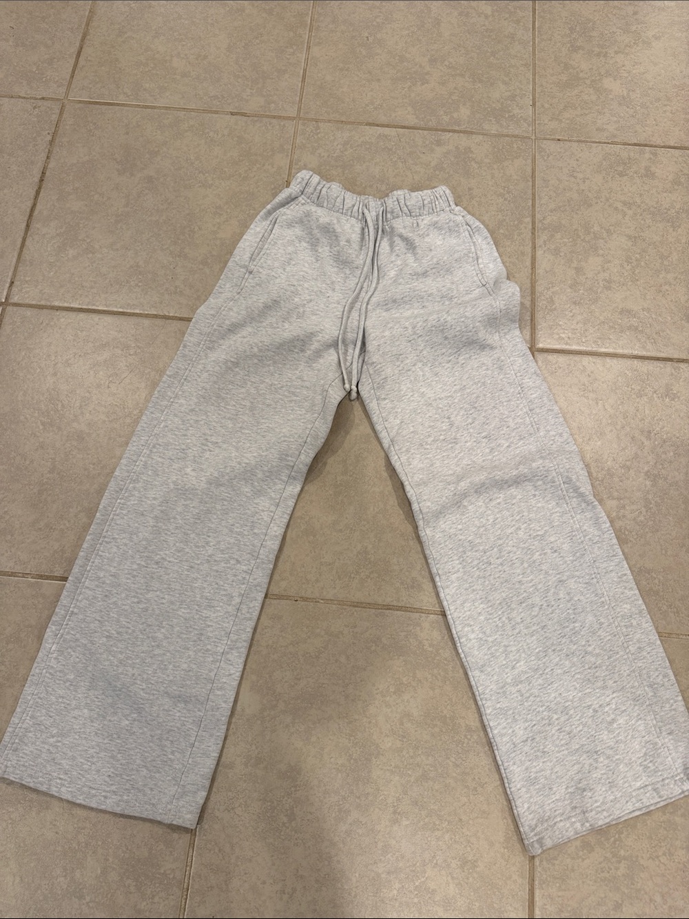 Garage Light Gray Wide-Leg Drawstring Joggers